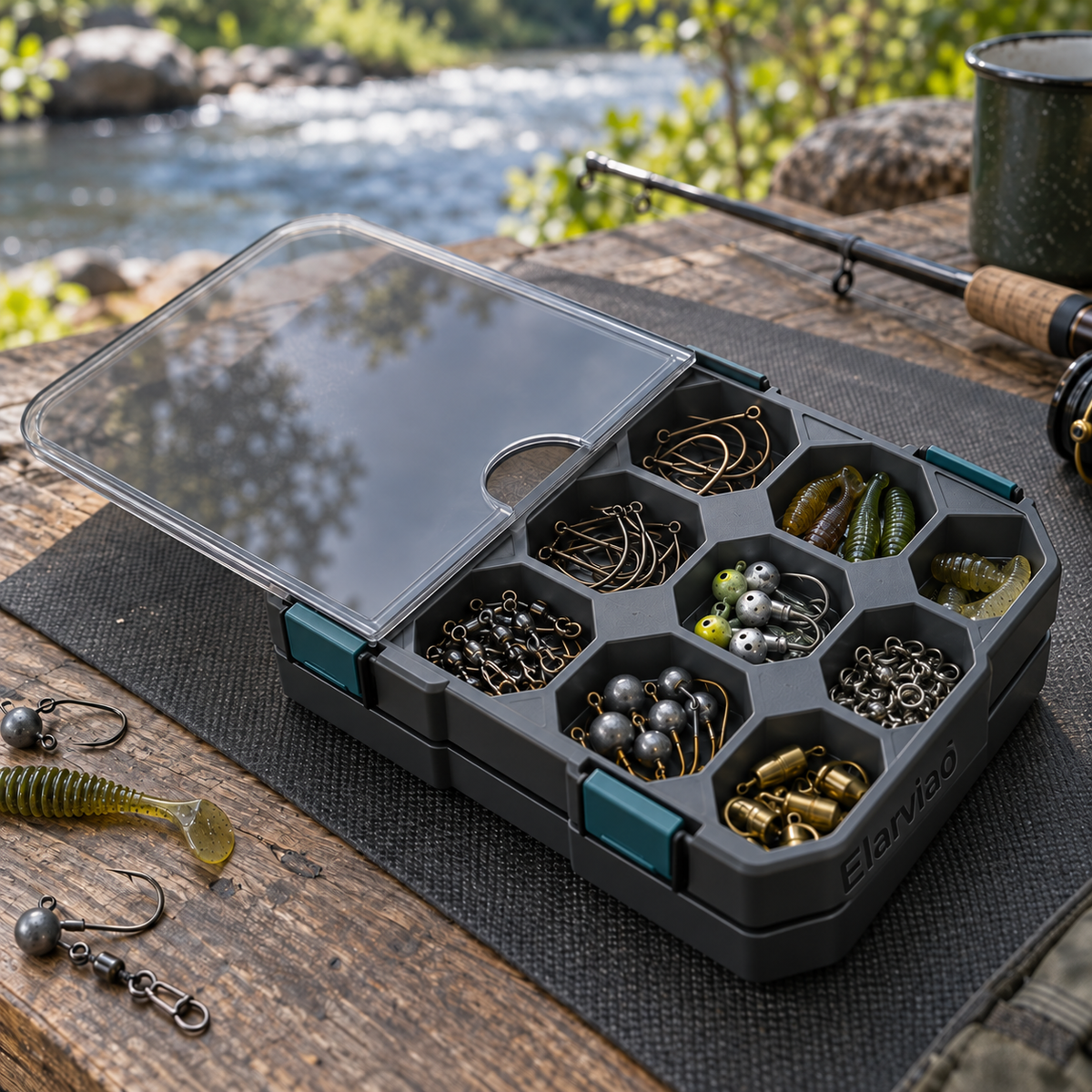 Elarviad™ Hook & Jig Organizer Tray