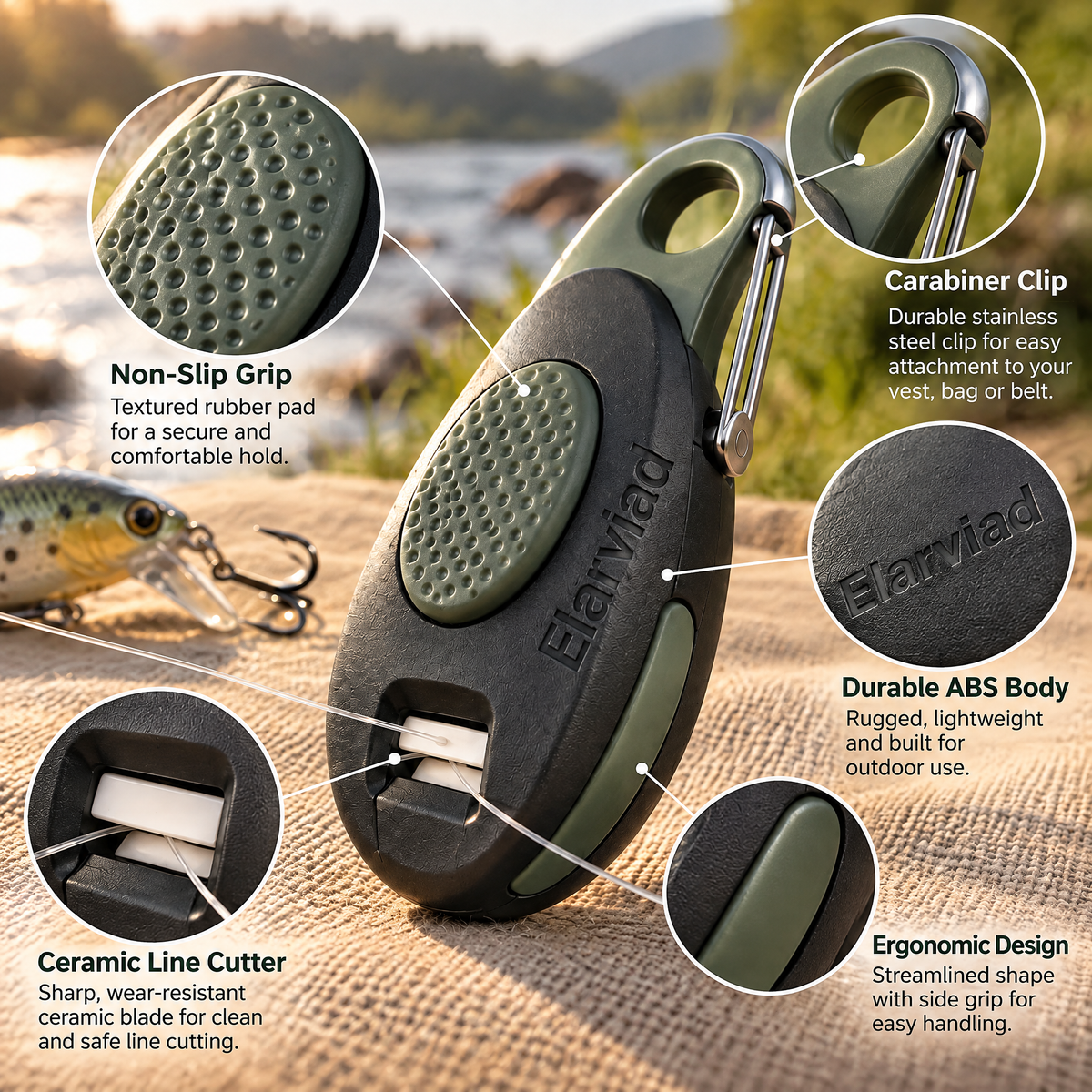 Elarviad™ Compact Line Cutter Clip