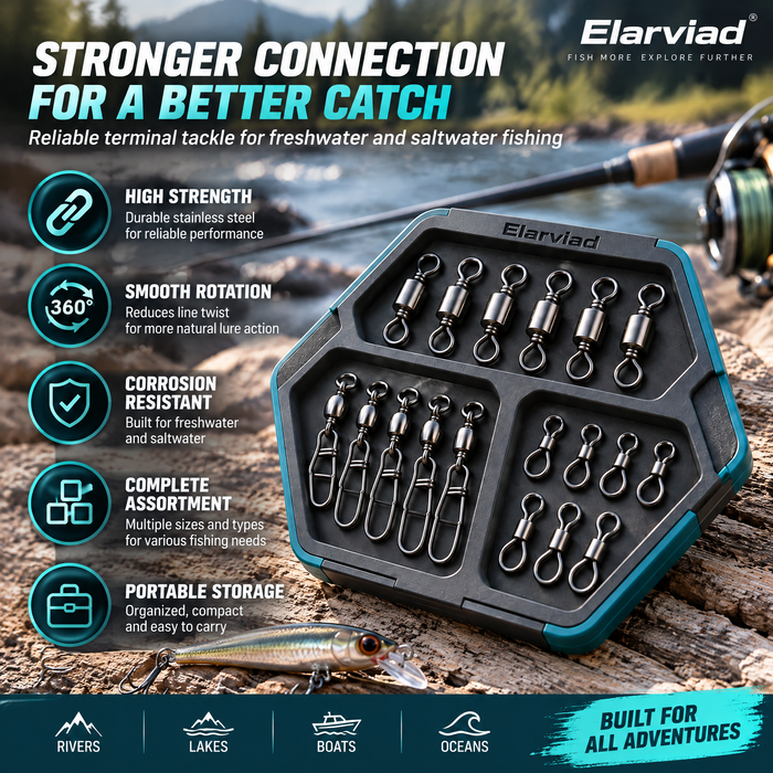 Elarviad™ Fishing Swivel Connector Set