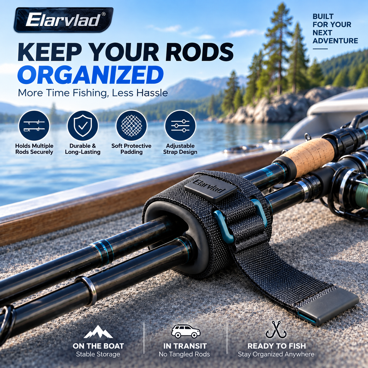 Elarviad™ Fishing Rod Strap Holder
