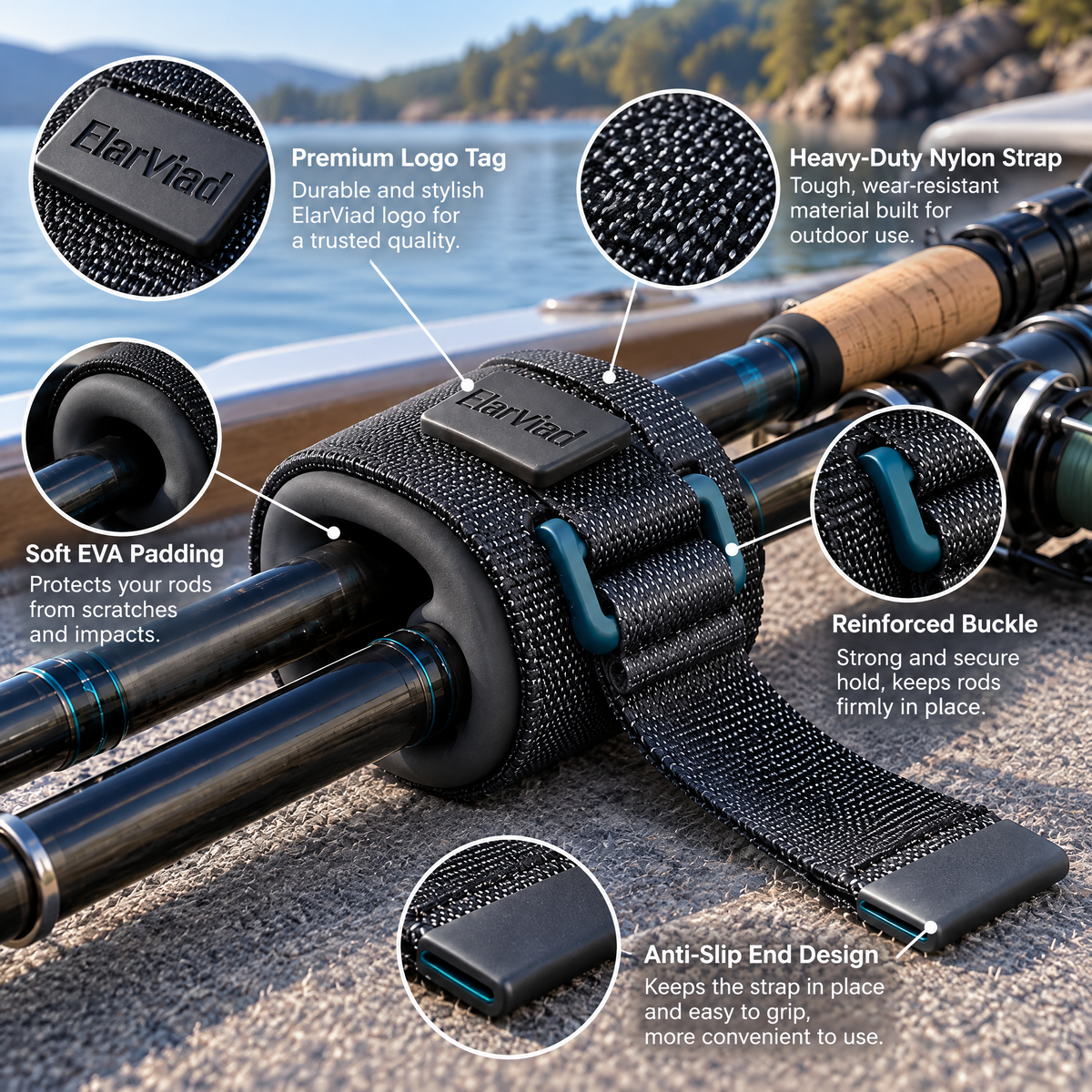 Elarviad™ Fishing Rod Strap Holder