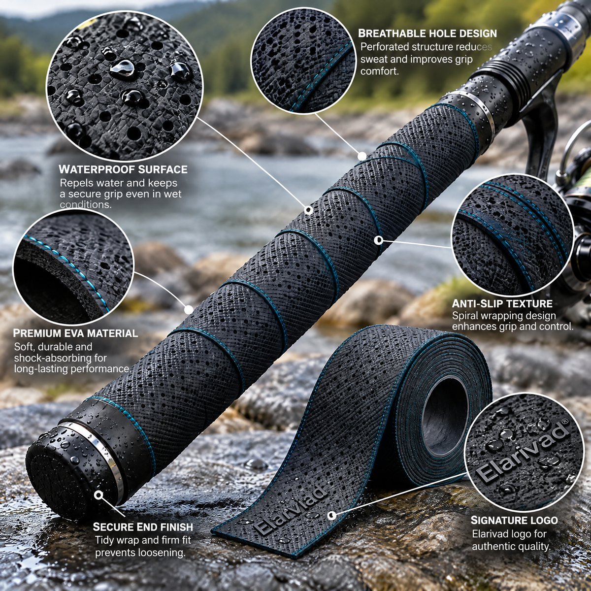 Elarviad™ Anti-Slip Rod Grip Tape