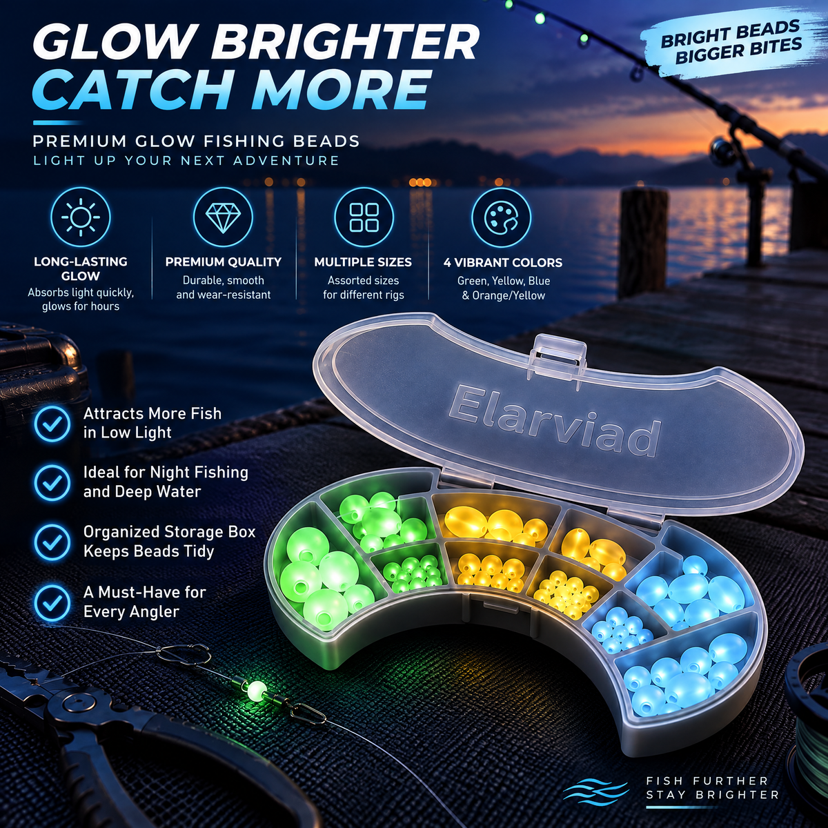 Elarviad™ Glow Fishing Bead Set